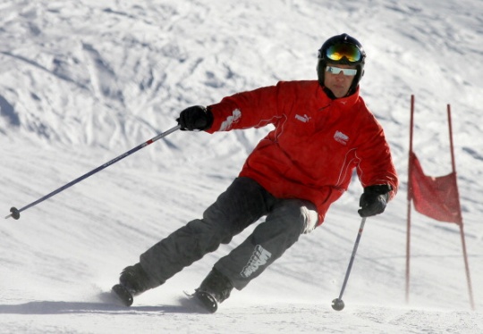 Michael Schumacher skiing. (File Photo: AFP)