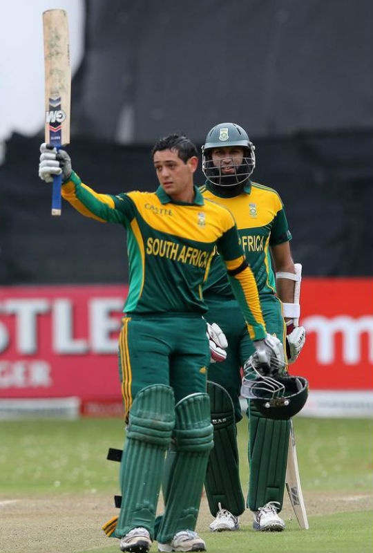 Quinton de Kock scored his second consecutive century against India in the 2nd ODI. (Photo: Getty Images)