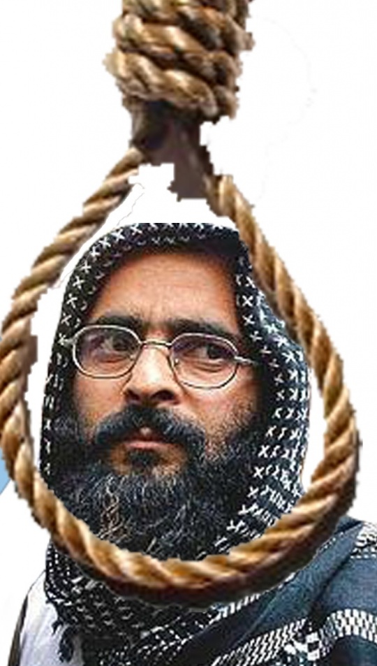 FINALLY! Afzal Guru Hanged to Death