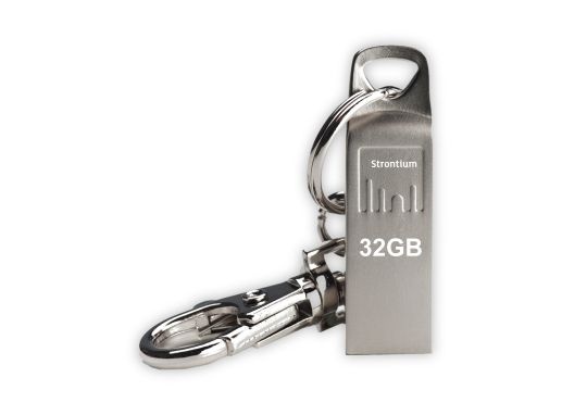 strontium silver plated pen drive