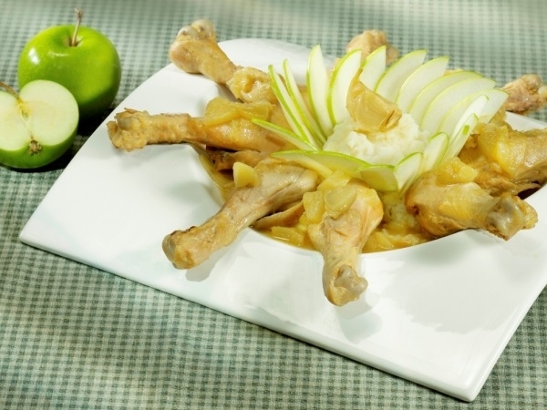 Apple Recipe: Apples And Ginger Chicken Drumstick