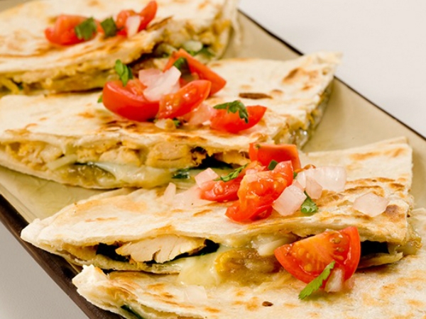 Healthy Snacks: Crispy Smoked Chicken And Peppered Quesadillas