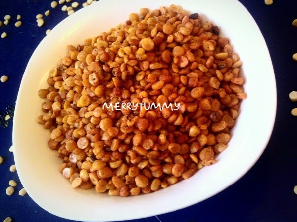 Protein Rich Healthy Snack: Baked Chana Dal Recipe