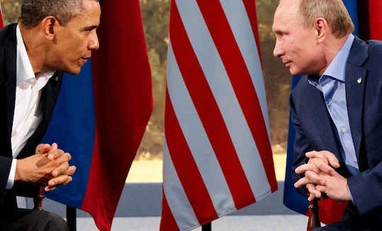 President Barack Obama meeting with Russian President Vladimir Putin 