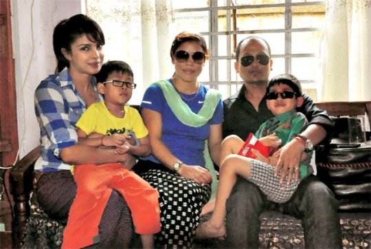 Priyanka Chopra Visits Mary Kom in Imphal