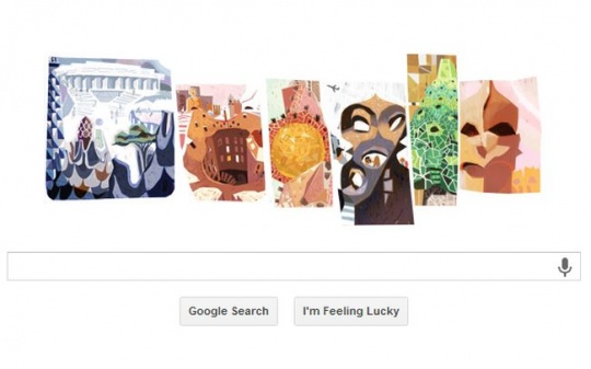 Google Doodle Gaudi 