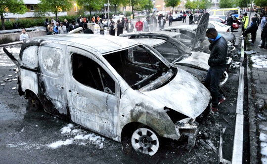 Sixth Night of Riots in Stockholm