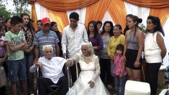 103-year-old groom, the bride is 99 