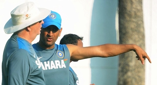MS Dhoni captain Indian cricket team during a practise session at Vidarbha Cricket Association Stadium