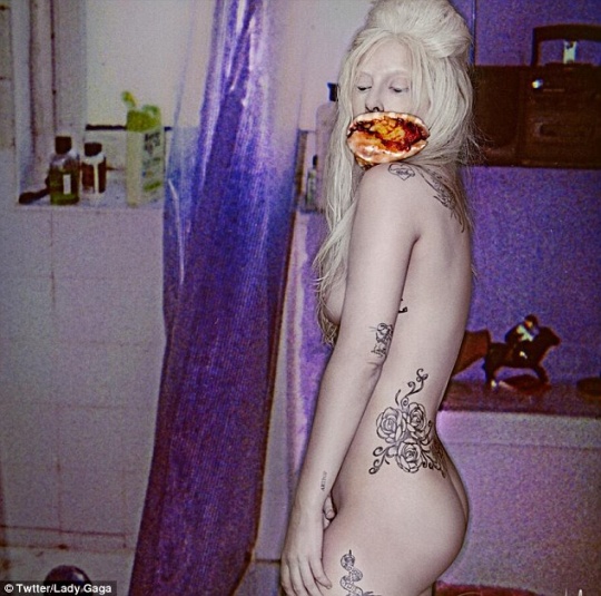 Lady Gaga Strips Naked