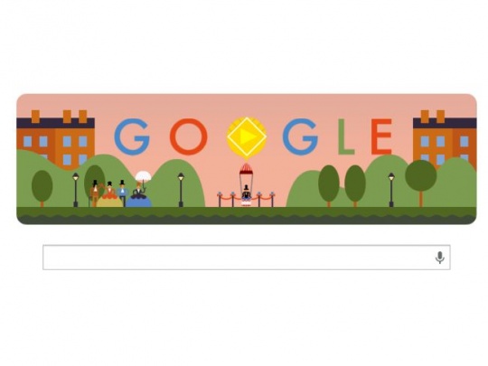 Google Doodle Parachute
