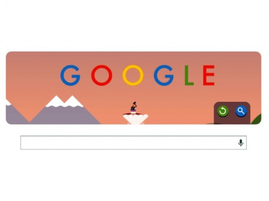 Google Doodle Parachute