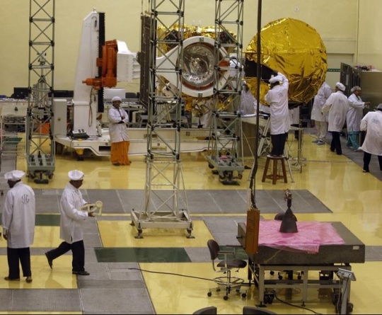 India's Mars Satellite Mated With Rocket