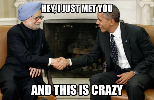 Manmohan Singh and Obama Meet