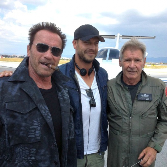 Arnold Schwarzenegger, Patrick Hughes, Harrison Ford
