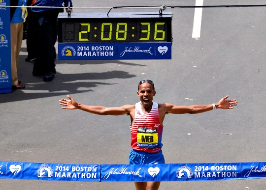 Meb Keflezighi Wins Boston Marathon