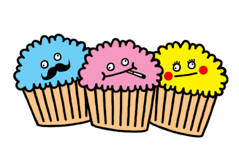 funny cupcake