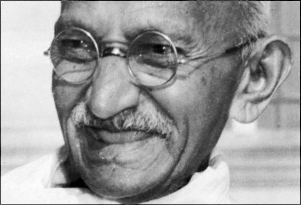 Gandhiji smiling