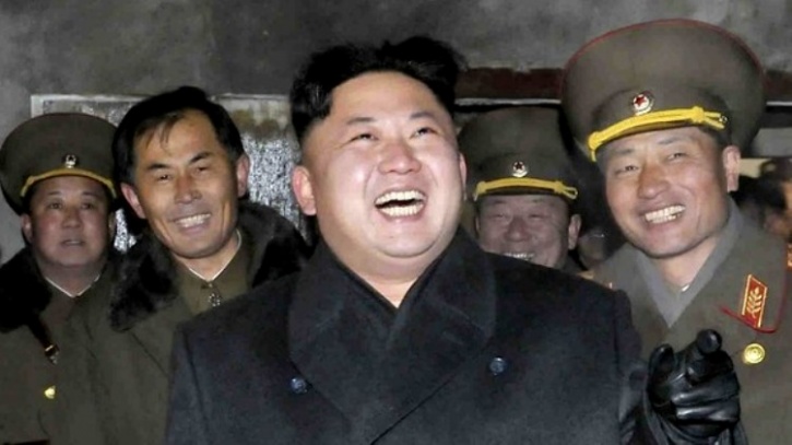Kim Jong laughing
