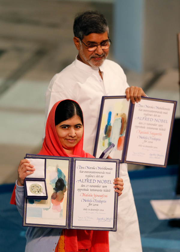 Malala Yousafzai And Kailash Satyarthi Light Up The Nobel Ceremony