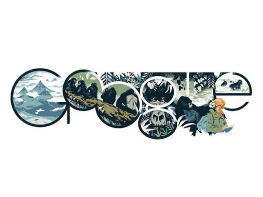 Google Doodle Dian Fossey