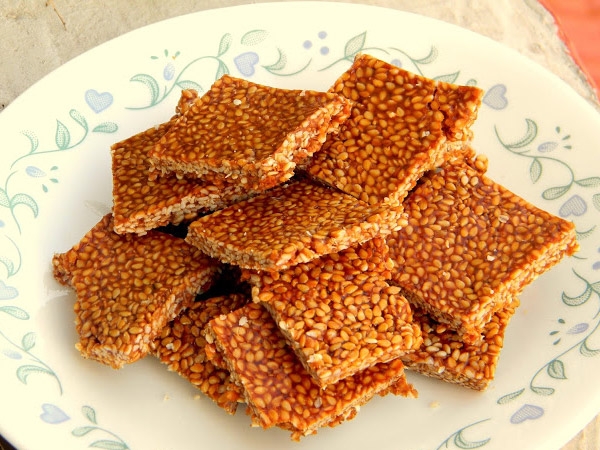 Almond Til Chikki Recipe | Recipes