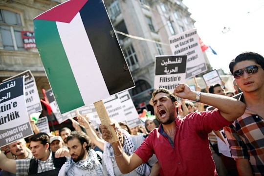 Turks Protest Against Israel in Istanbul