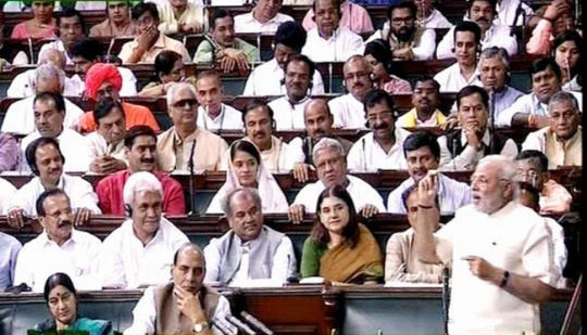 Narendra Modi in Parliament
