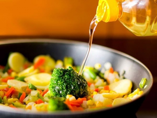 Olive Oil On Salad