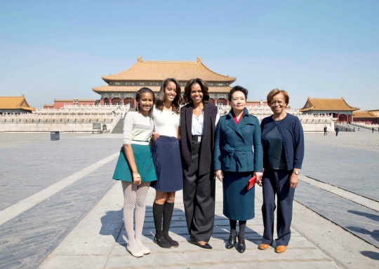 Michelle Obama Tours Beijing’s Forbidden City