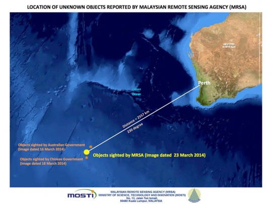 MH370: Satellite Images Show 122 Objects