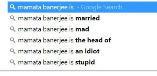 Mamata Banerjee Google Search Result