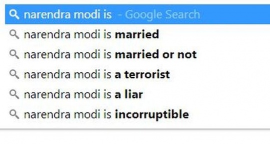 Narendra Modi Google Search Result