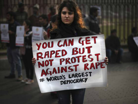 Rape protester india