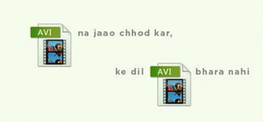 Iconic Bollywood Songs Hilariously Recreated Using File Extensions