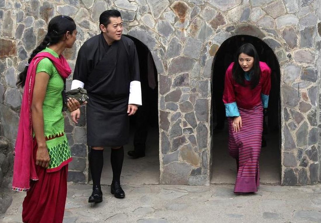 Bhutan's King Jigme Khesar Namgyel Wangchuck and Queen Jetsun Pema in Chandigarh