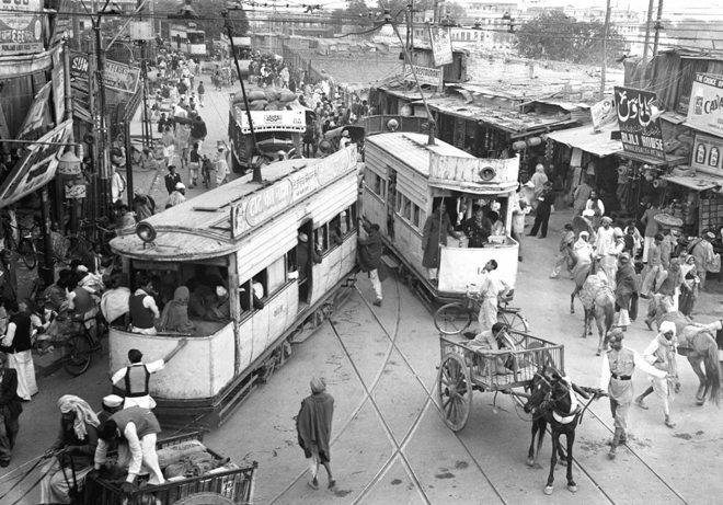 Trams in Old Delhi