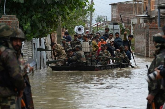 Massive Rescue Operations On in Flood-Hit Areas of J&K
