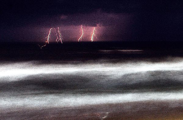 Lightning at Marina beach