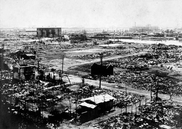 Yokohama destroyed in 1923 Tookyo earthquake