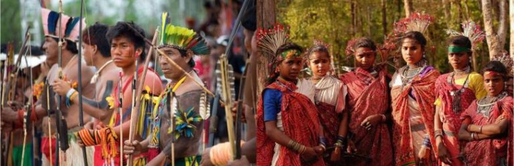 tribes brazil and india
