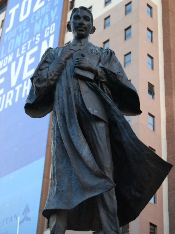Gandhi's statue in Gandhi Square 