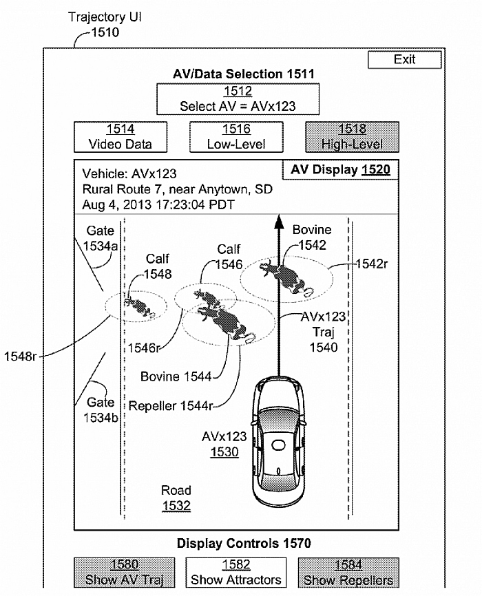 google car patent for cows