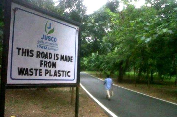 roads made from plastic by JUSCO