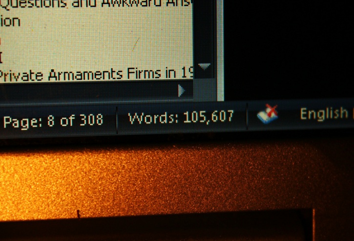 phd thesis word count