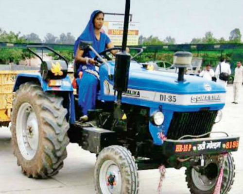 Suman Rani, the tractor girl