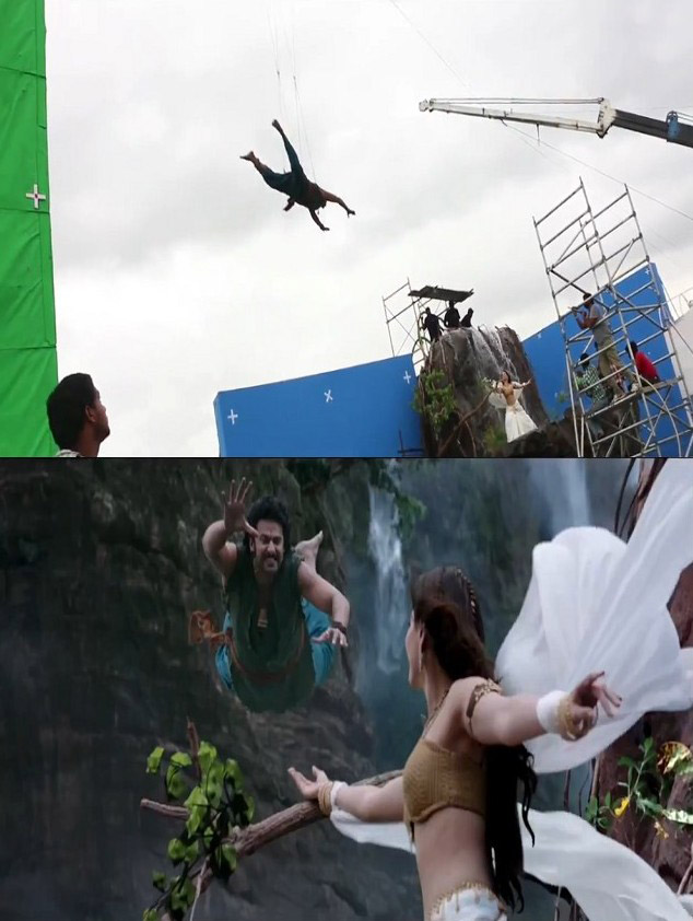 11 Before And After Vfx Shots Reveal The Secrets Of Baahubalis Grand Special Effects