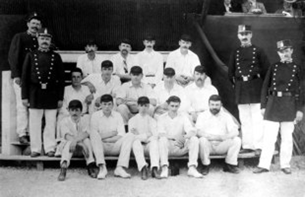 The victorious Great Britain team in 1900 years