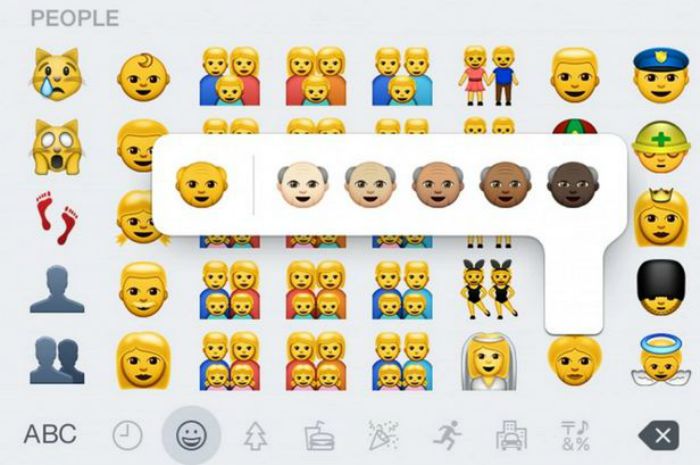 Apple racial emoji
