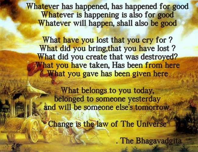 Bhagavad Gita Quotes by Lord Krishna on Life Lessons & Success